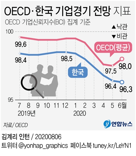 기업경기 전망, OECD 반등했는데 한국은 6개월째 미끄럼 - 2