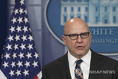 This AFP file photo shows White House National Security Adviser H.R. McMaster. (Yonhap)