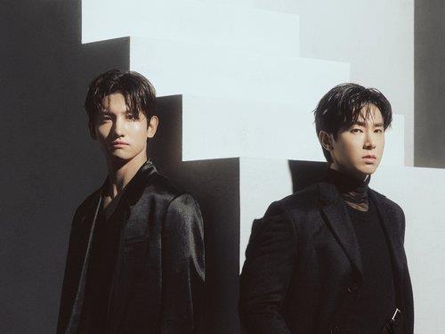 The photo, provided by SM Entertainment, shows K-pop duo TVXQ. (PHOTO NOT FOR SALE) (Yonhap)