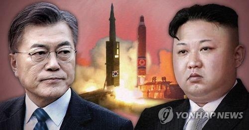 韓国の文在寅大統領（左）と北朝鮮の金正恩朝鮮労働党委員長（イメージ）＝（聯合ニュース）