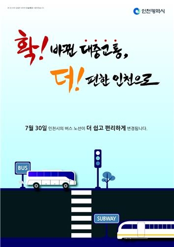 7월 30일 인천 대중교통이 바뀐다…42년만의 대수술 - 4