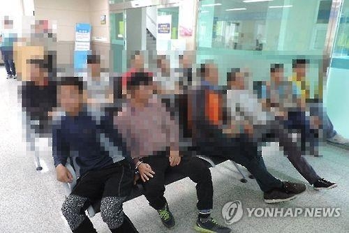 불법 취업 외국인 검거