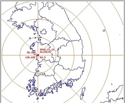 기상청 "충남 보령 북동쪽서 규모 3.5 지진 발생"(종합2보) - 1