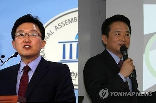 좌측부터 김용태 의원, 남경필 경기지사