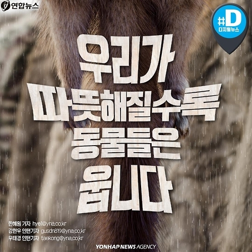 <카드뉴스> 우리가 따뜻해질수록 동물들은 웁니다 - 1