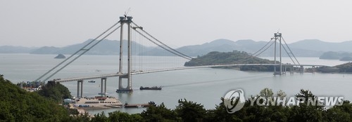 개통 앞둔 팔영대교