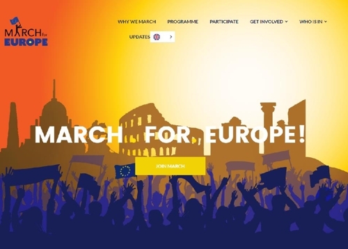 유럽을 향한 행진 조직위 웹사이트
