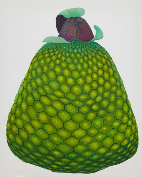 'Towards', 2017, 천 위에 채색