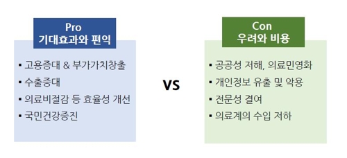 헬스케어산업의 규제완화에 대한 기대효과와 우려