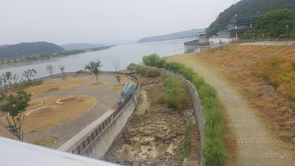 마른 강정고령보 어도