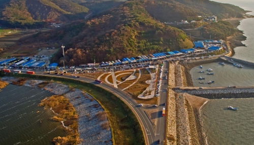 천북굴단지 전경