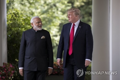 트럼프 대통령과 모디 총리