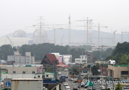 흐릿한 신고리 5·6호기 건설 현장