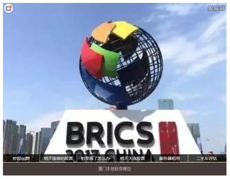 3일 개막된 샤먼 브릭스 비즈니스포럼 알림판