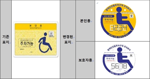 기존 표지(왼쪽)와 새로 발급되는 표지(오른쪽)