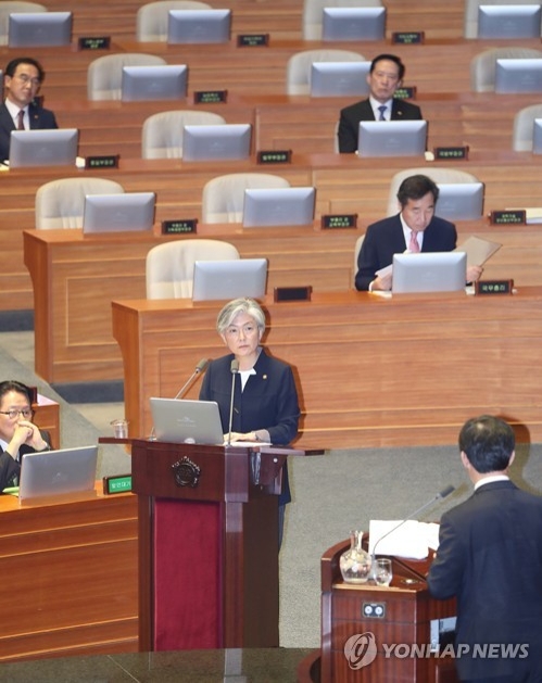 여야, 대정부질문서 '강경화 은발' 두고 난데없는 말다툼 - 1