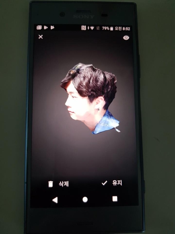 완성된 3D 얼굴