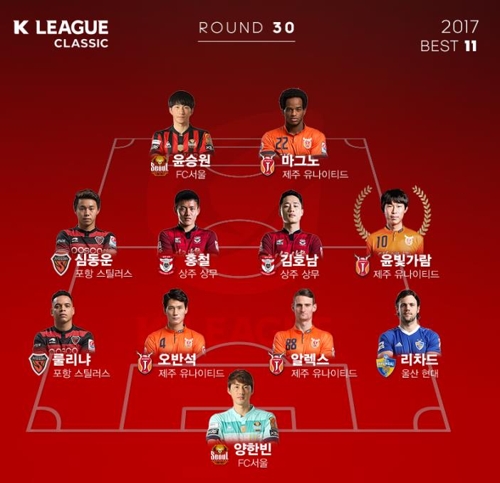 제주 윤빛가람, K리그 클래식 30라운드 MVP - 1
