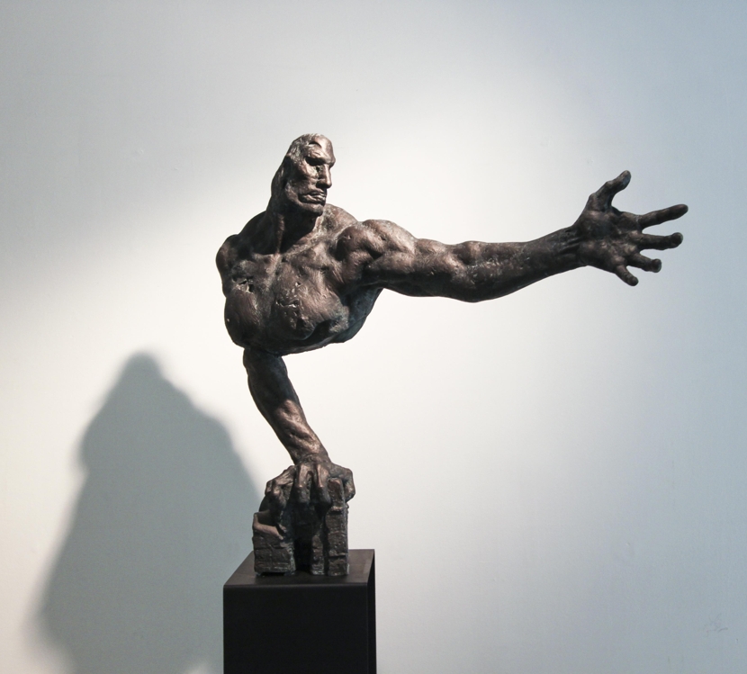 류인, 그와의 약속, f.r.p, 164x50x108, 1991