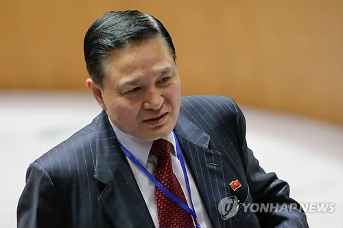 안보리 장관급 회의 참석한 자성남 유엔 주재 북한 대사