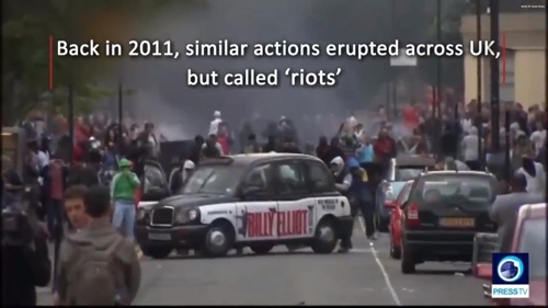 "영국은 폭동이고 이란은 항거인가"[프레스TV]