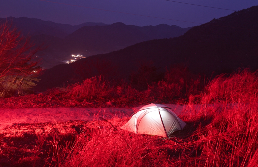 경북 영양군 청기면 이름없는 야산에서의 캠핑(성연재 기자)