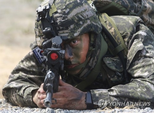 코브라골드 훈련에 참가한 한국군 병사
