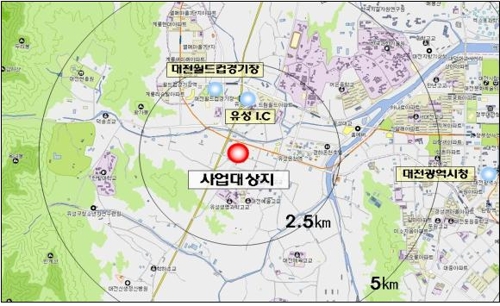 유성복합터미널 건립 부지