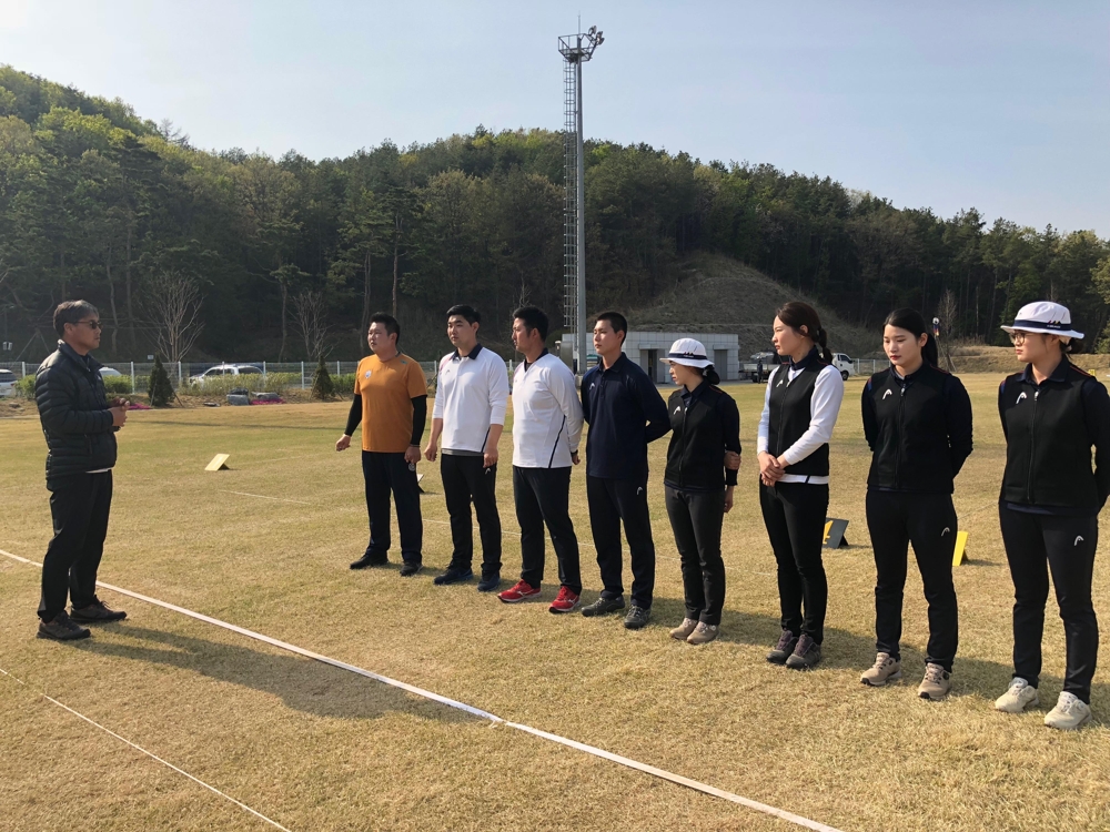 아시안게임 양궁 대표 선수들