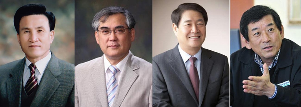 광주광역시민대상 수상자. 왼쪽부터 박용구·윤진상·백남길·한상원씨.