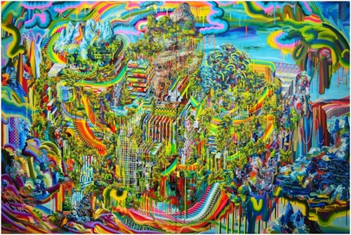 최은정, Monumental Landscapes No1, 캔버스에 유채, 260X130cm, 2017