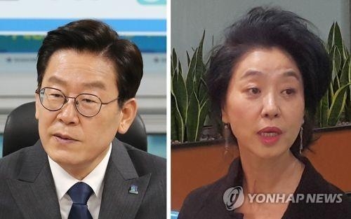 더불어민주당 이재명, 배우 김부선