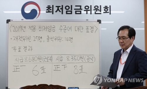 재계, 최저임금 인상에 "영세·중소기업 존폐 기로 설까 우려" - 1