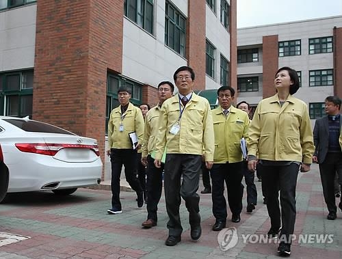 장성고 방문한 교육부 장관