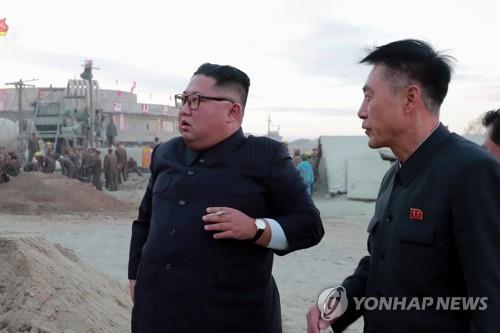 최근 원산갈마지구 방문한 김정은 위원장