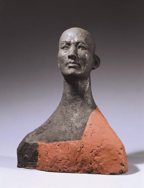 권진규, 자소상, 테라코타에 채색, 47.5×38×20cm, 1969∼1970