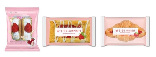 CU 딸기 디저트 제품