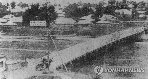 1919년 광주 부동교의 모습