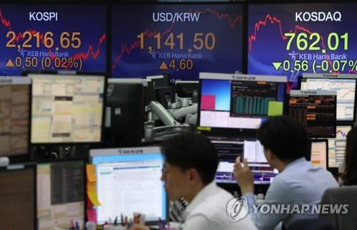 시중은행 딜링룸 모습