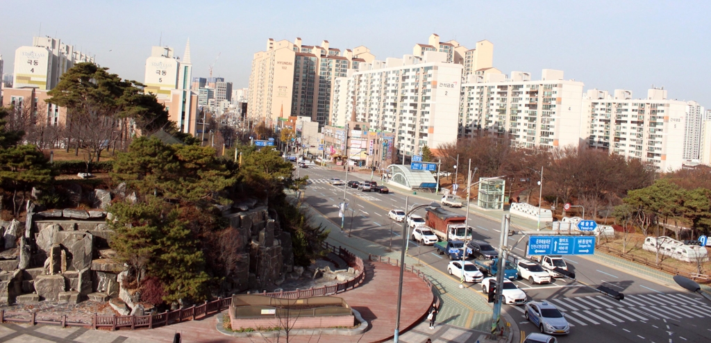 도로로 끊긴 인천 중앙공원 3∼4지구