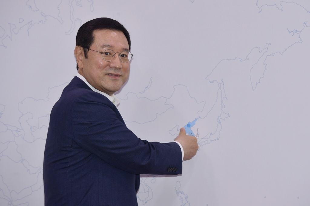 세계지도 만드는 이용섭 시장