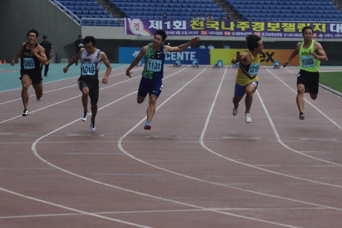 김국영, 코리아오픈 남자 100m 3위
