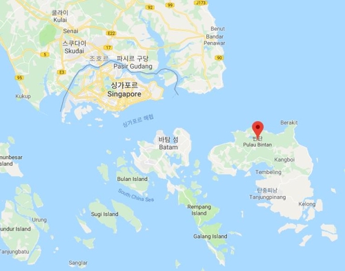 싱가포르와 인도네시아 바탐섬, 빈탄섬