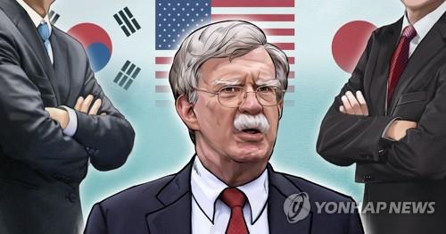 한일 갈등 속 미국 존 볼턴 보좌관 한일 방문(PG)