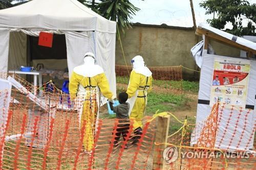 2018년 9월 민주콩고 동부의 한 에볼라 치료센터[AP=연합뉴스 자료사진]