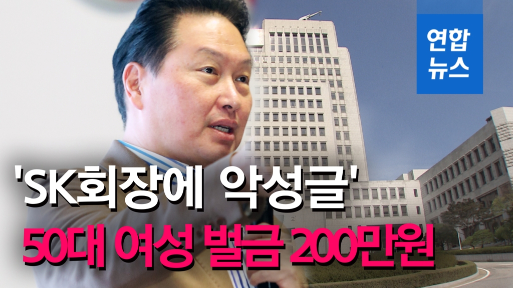 [영상] '최태원 SK회장에 악성 댓글' 50대 여성 벌금 200만원 - 2