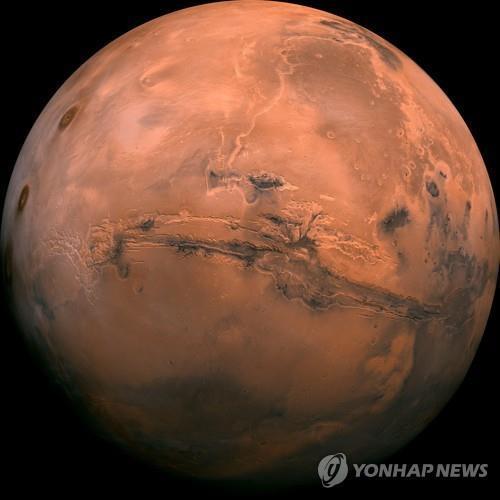 '붉은 행성' 화성 전경 