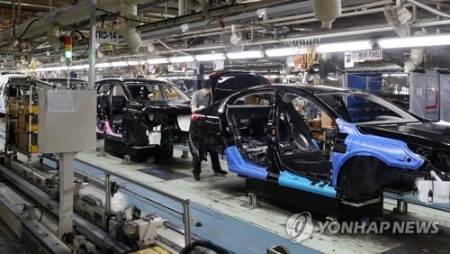 르노삼성 부산공장 생산라인