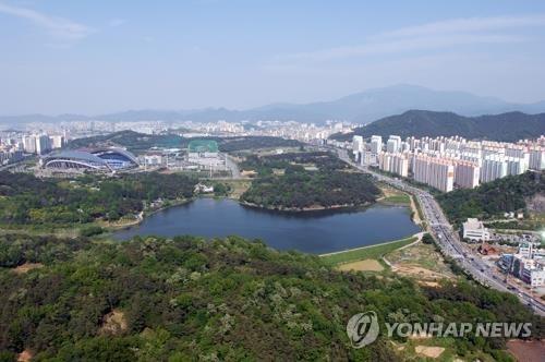 광주 중앙공원 전경.
