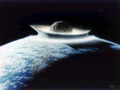 소행성 지구충돌 상상도 